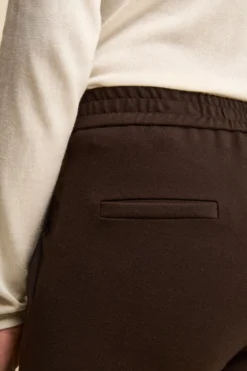 Pantalone jersey elasticizzato - T.MORO