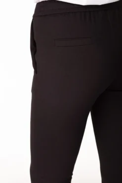 Pantalone jersey elasticizzato - NERO