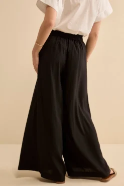 Pantalone Morbido con Elastico - NERO