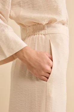 Pantalone Morbido con Elastico - BIANCO