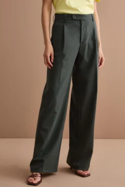 Pantalone Palazzo da Cerimonia in Lana Vergine - VERDONE