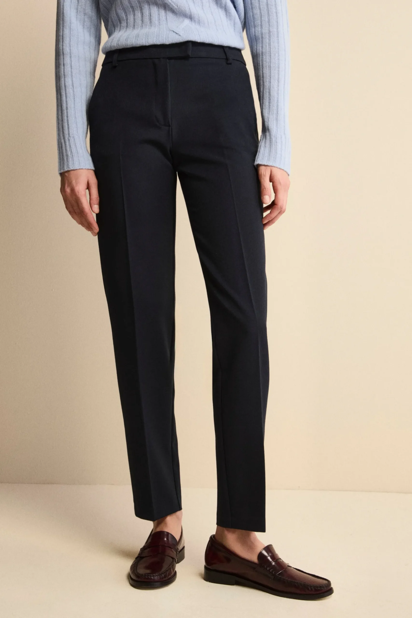 Pantalone Sigaretta Regular Fit - BLU