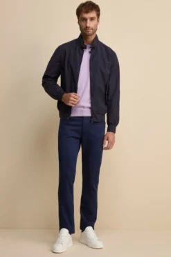 Pantalone Slim Fit Cinque Tasche in Denim - BLU
