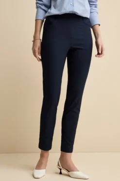 Pantalone Slim Fit in Bengalina - BLU