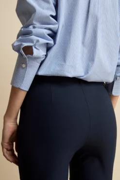 Pantalone Slim Fit in Bengalina - BLU