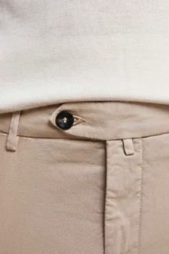Pantalone Slim Fit in Cotone - BEIGE