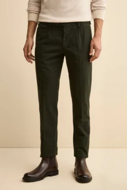 Pantalone Slim Fit in Fantasia - P/P VERDE