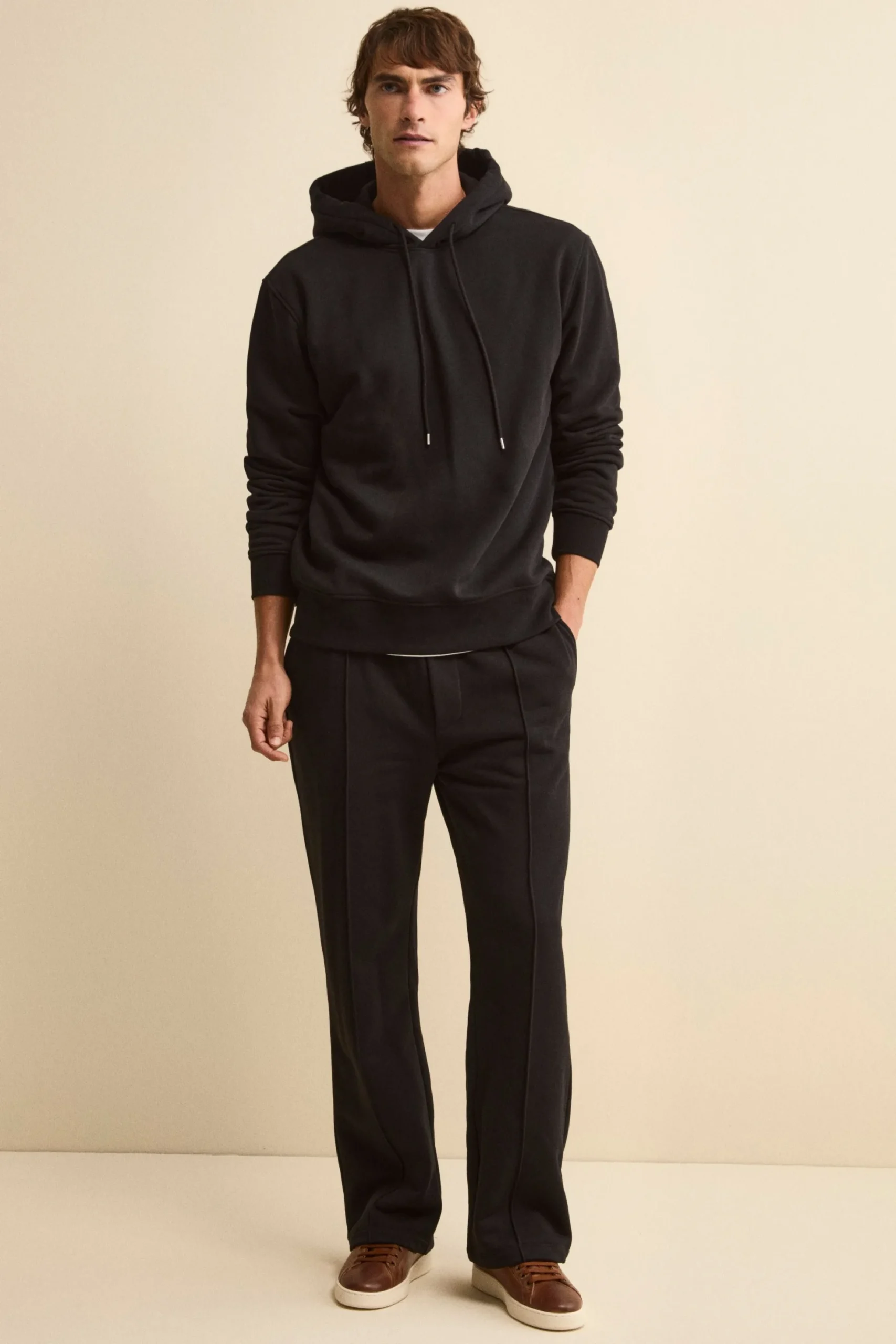 Pantalone Sportivo a Gamba Larga - NERO