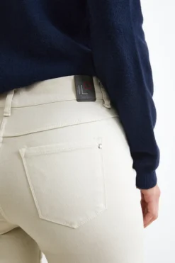 Pantalone Stretch Cinque Tasche - BEIGE