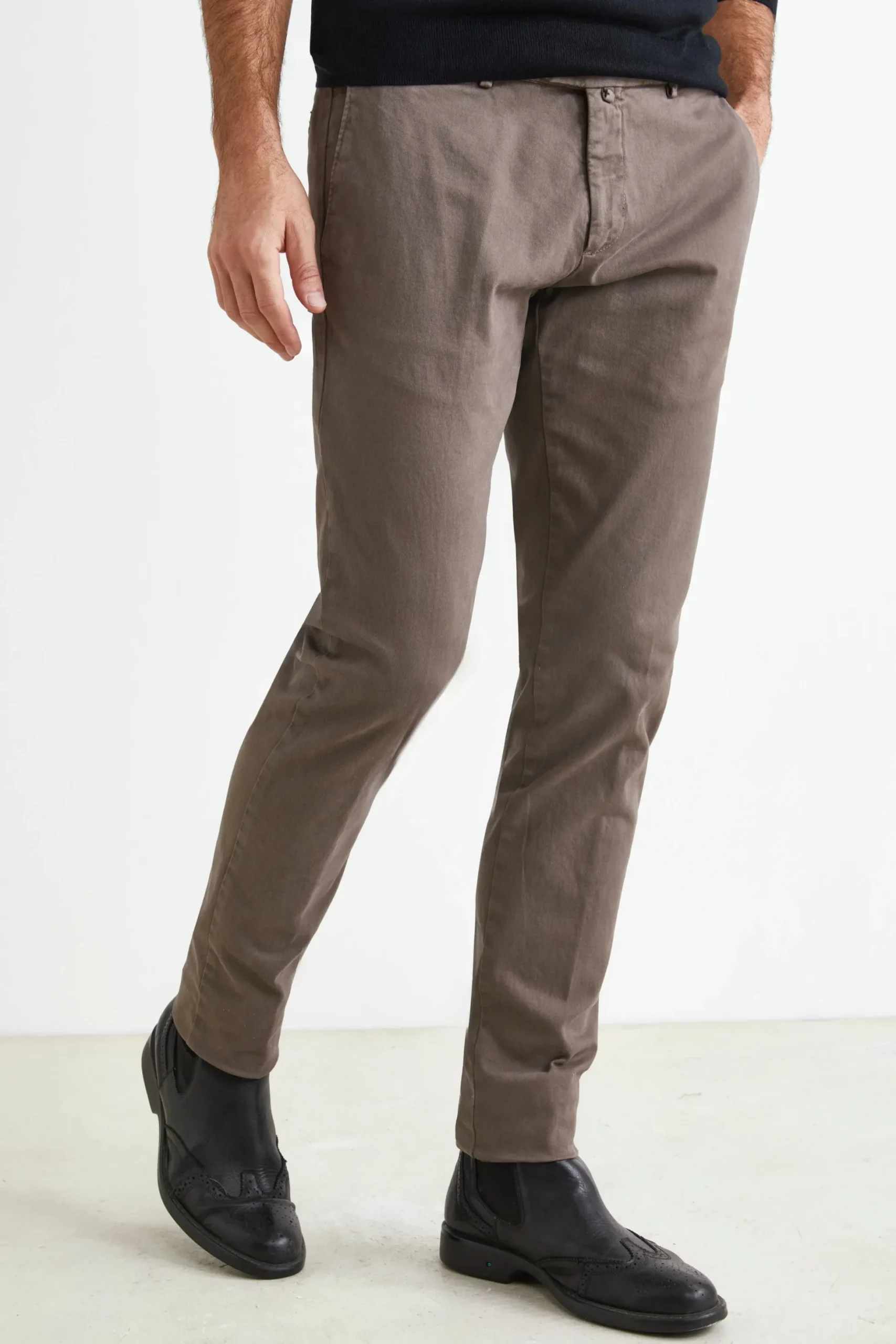 Pantalone Stretch in Gabardina - FANGO