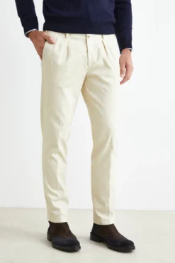 Pantalone Stretch Slim Fit - BIANCO