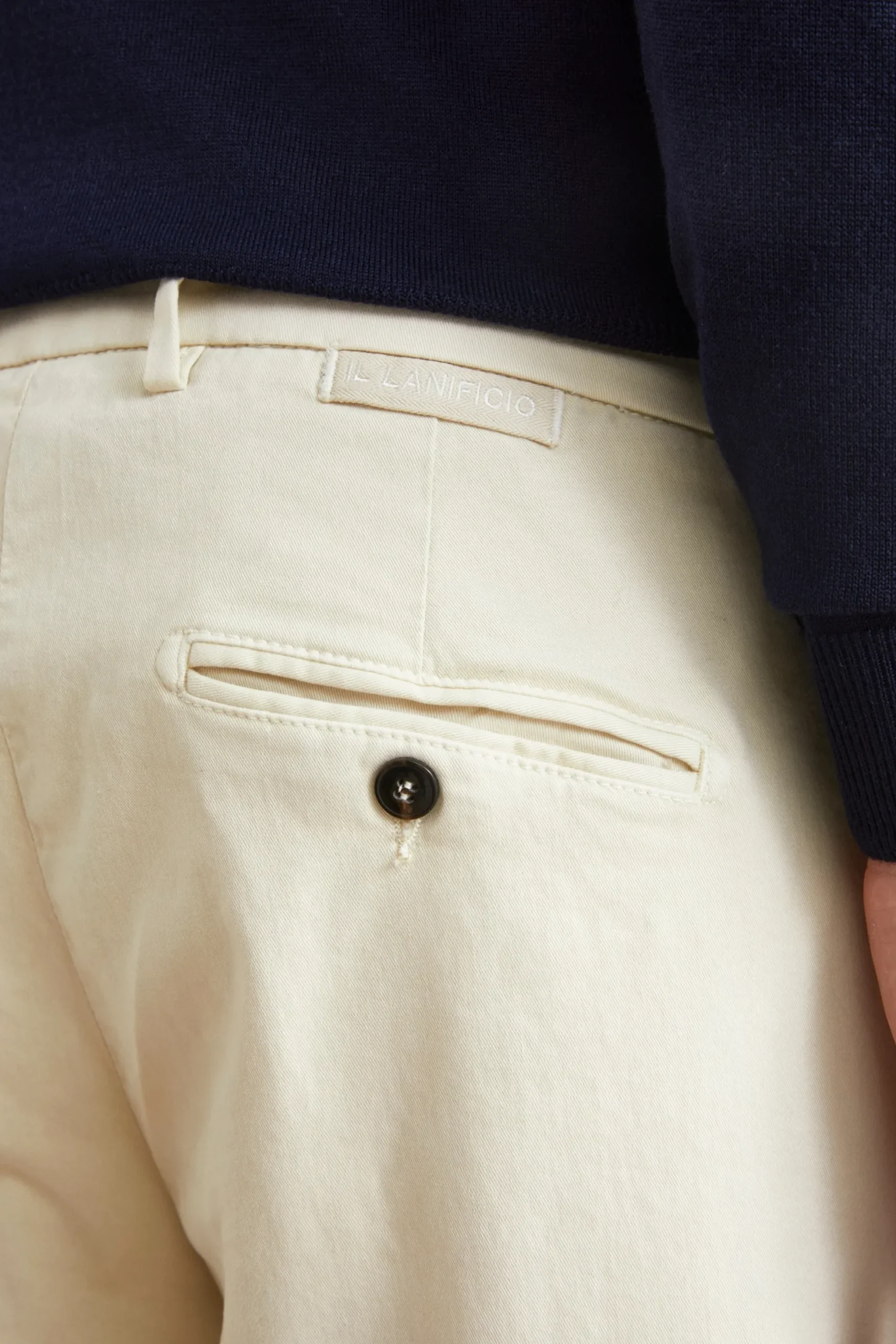 Pantalone Stretch Slim Fit - BIANCO