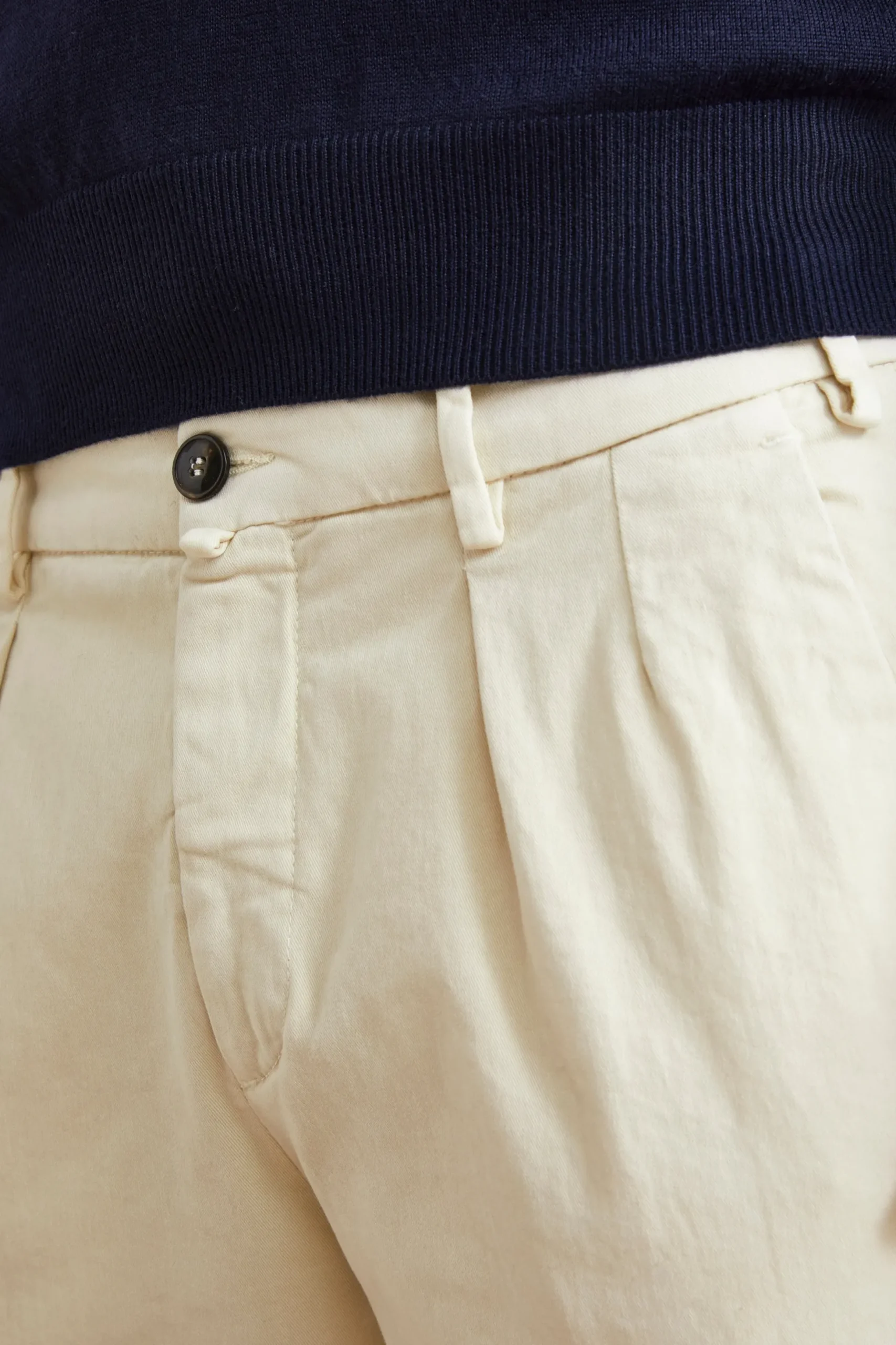 Pantalone Stretch Slim Fit - BIANCO