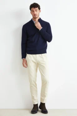 Pantalone Stretch Slim Fit - BIANCO