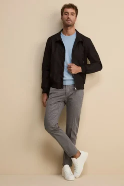 Pantalone Stretch Slim Fit in Gabardina - FANT. NOCCIOLA