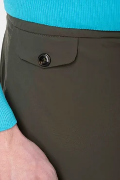 Pantalone tecnico con coulisse - VERDE MILITARE