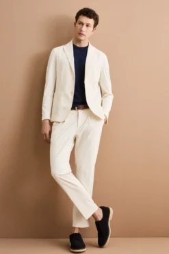 Pantalone Tecnico Slim Fit con Elastico - PANNA