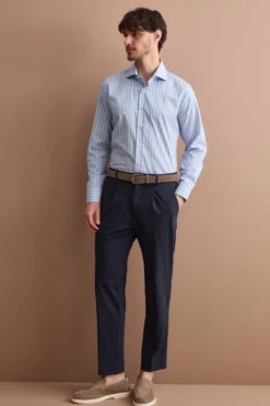 Pantalone Tecnico Slim Fit con Elastico - BLU