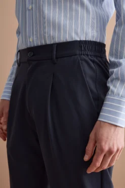 Pantalone Tecnico Slim Fit con Elastico - BLU