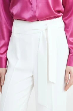 Pantaloni a palazzo - PANNA