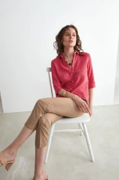 Pantaloni Capri con Tasche - KAKI