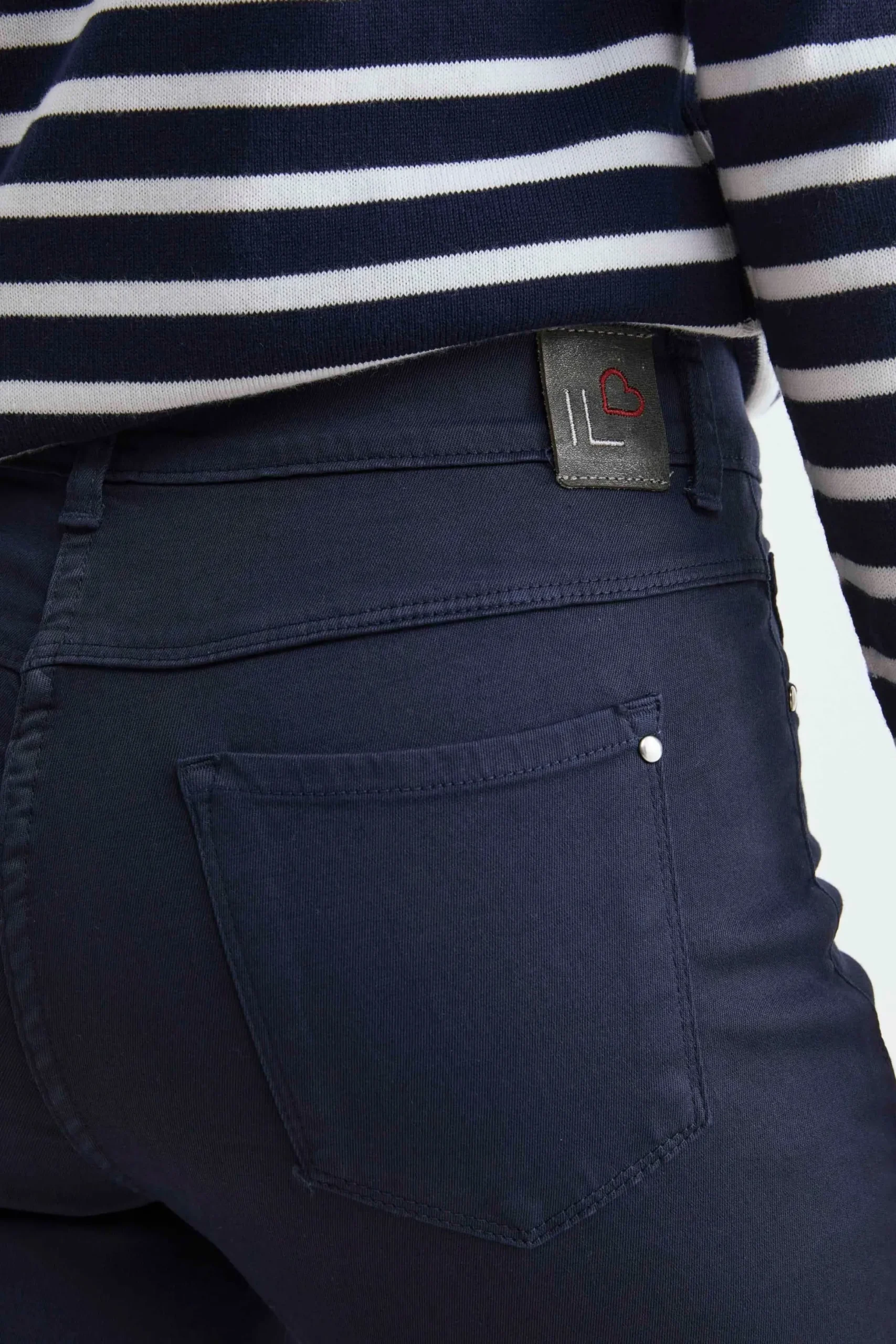 Pantaloni casual in cotone - BLU