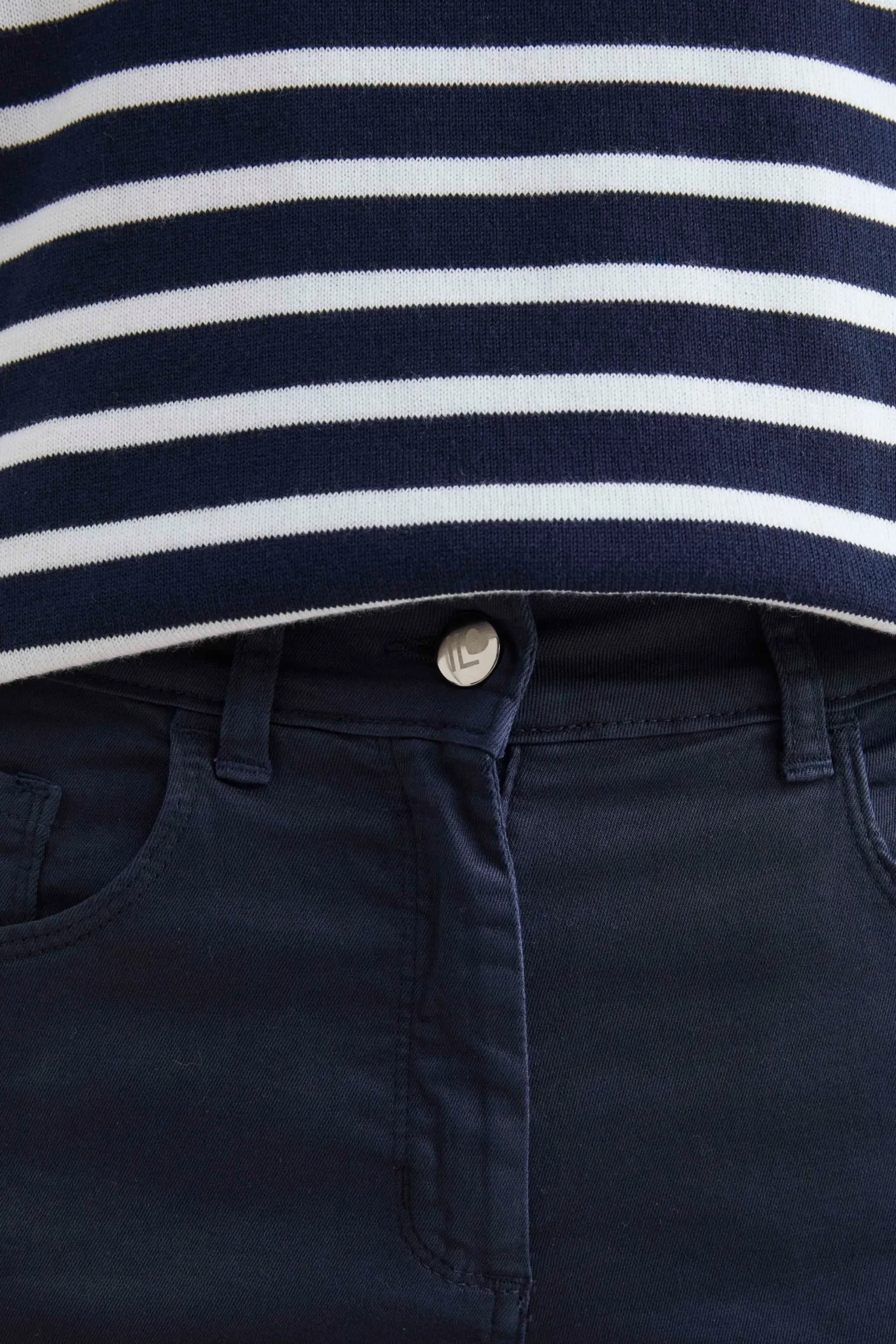 Pantaloni casual in cotone - BLU