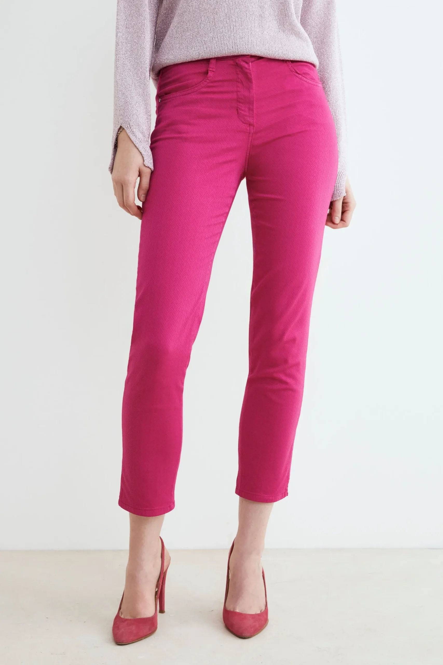 Pantaloni casual 5 tasche - ORCHIDEA