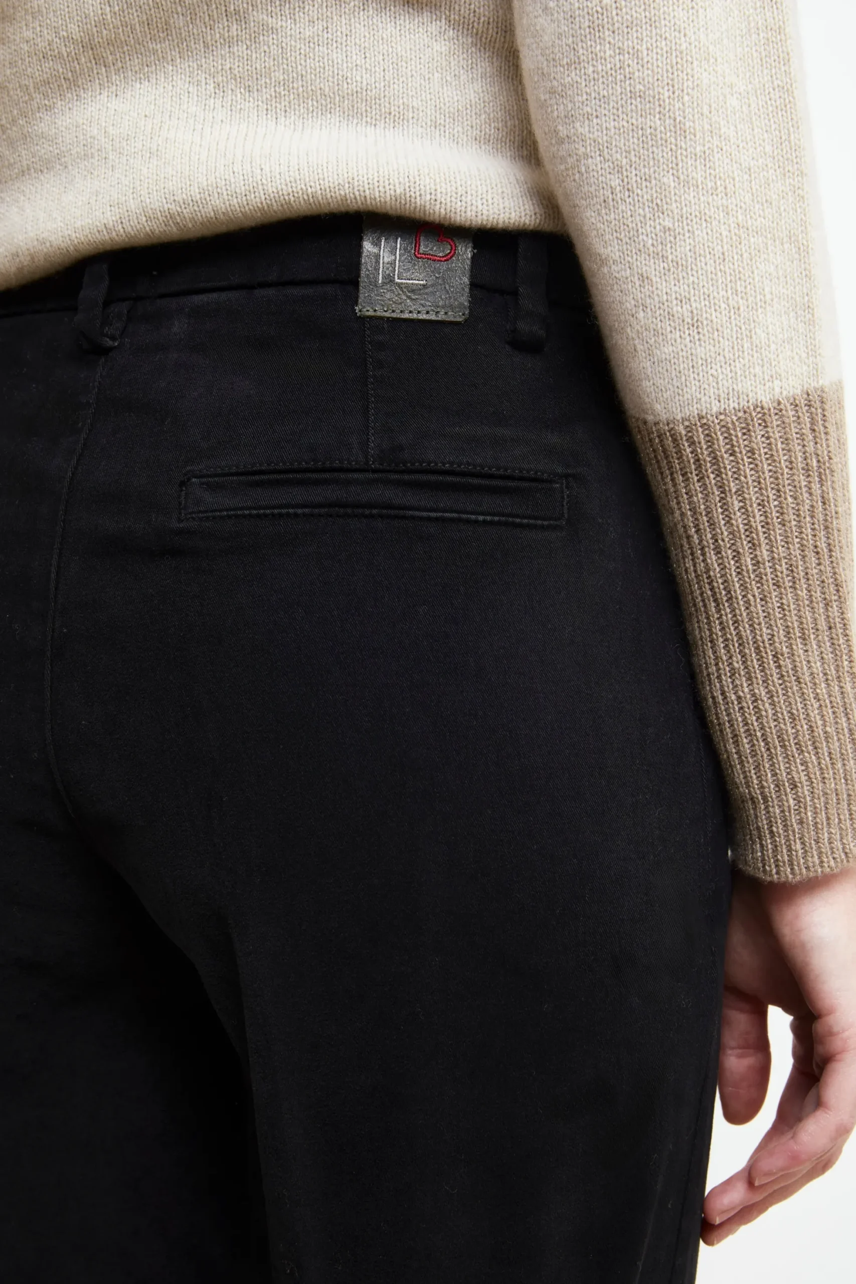Pantaloni cinque tasche - NERO