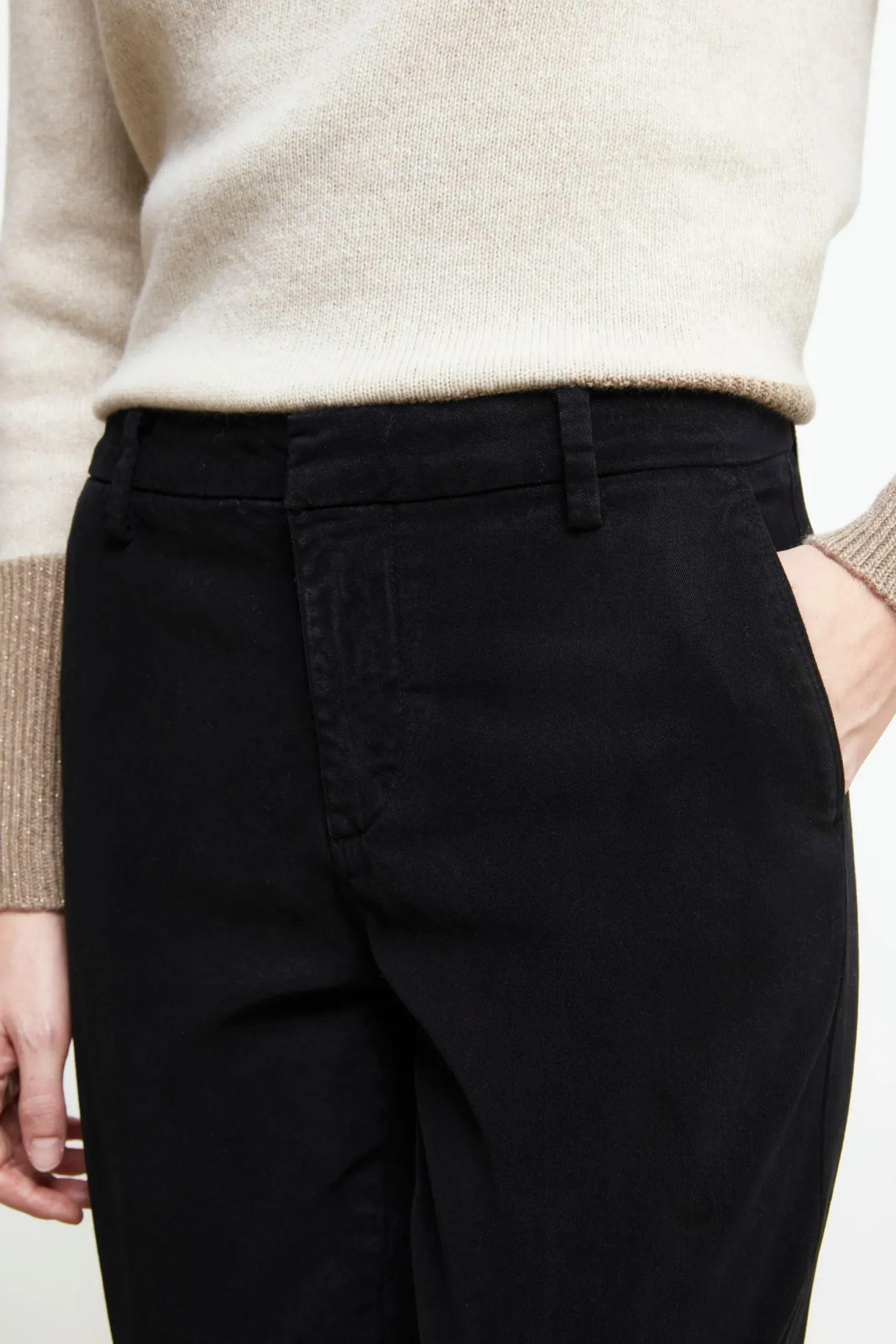 Pantaloni cinque tasche - NERO