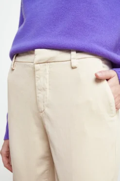 Pantaloni cinque tasche - PANNA