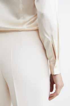 Pantaloni eleganti a zampa - AVORIO