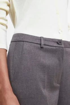 Pantaloni Morbidi Gamba Larga - GRIGIO