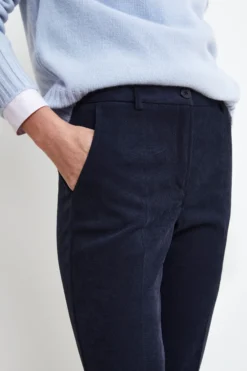 Pantaloni sigaretta in Velluto - BLU