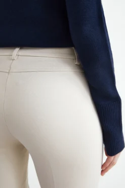 Pantaloni slim in jersey - PANNA