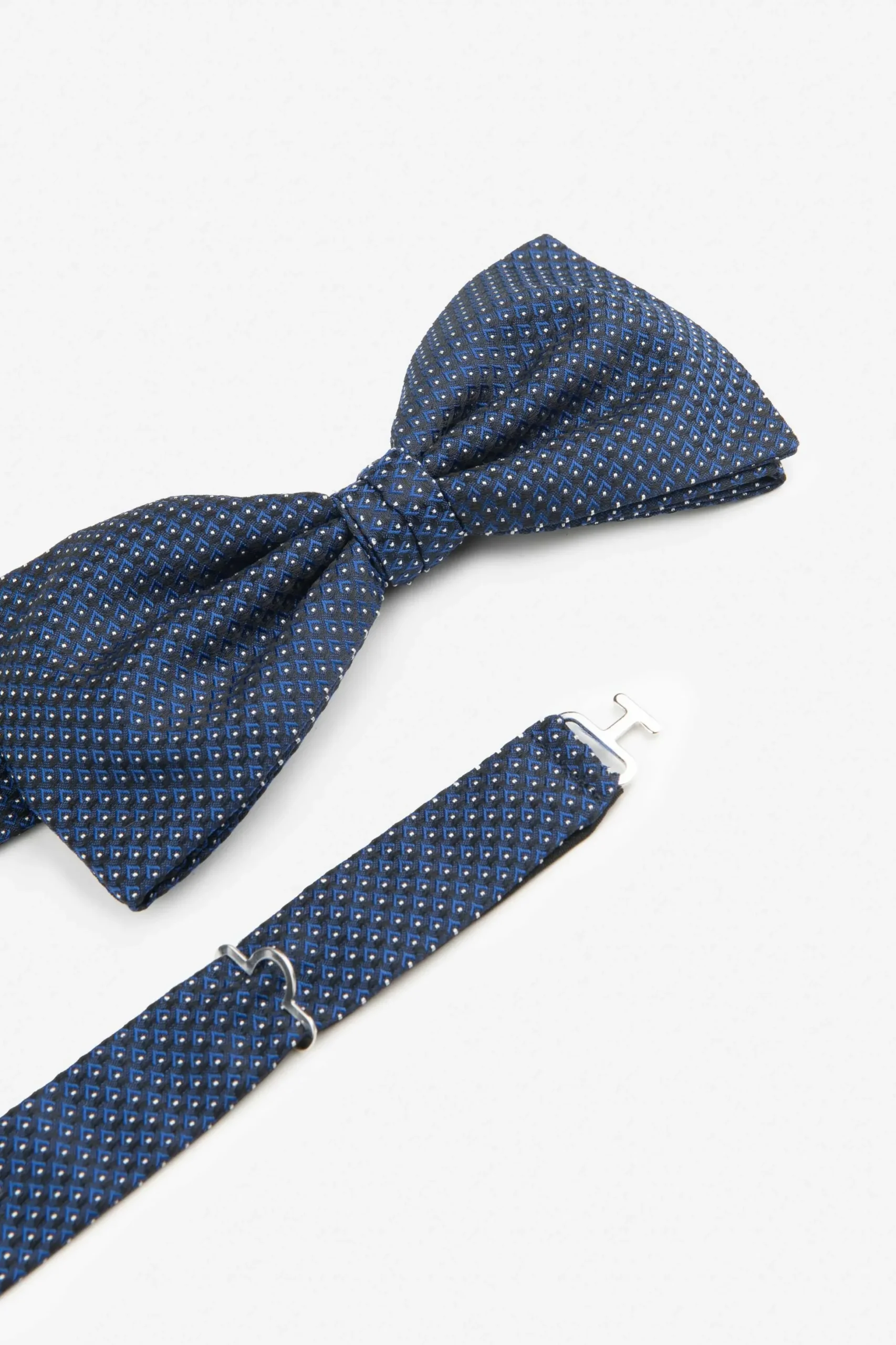 Papillon a pois annodato - POIS fondo BLU