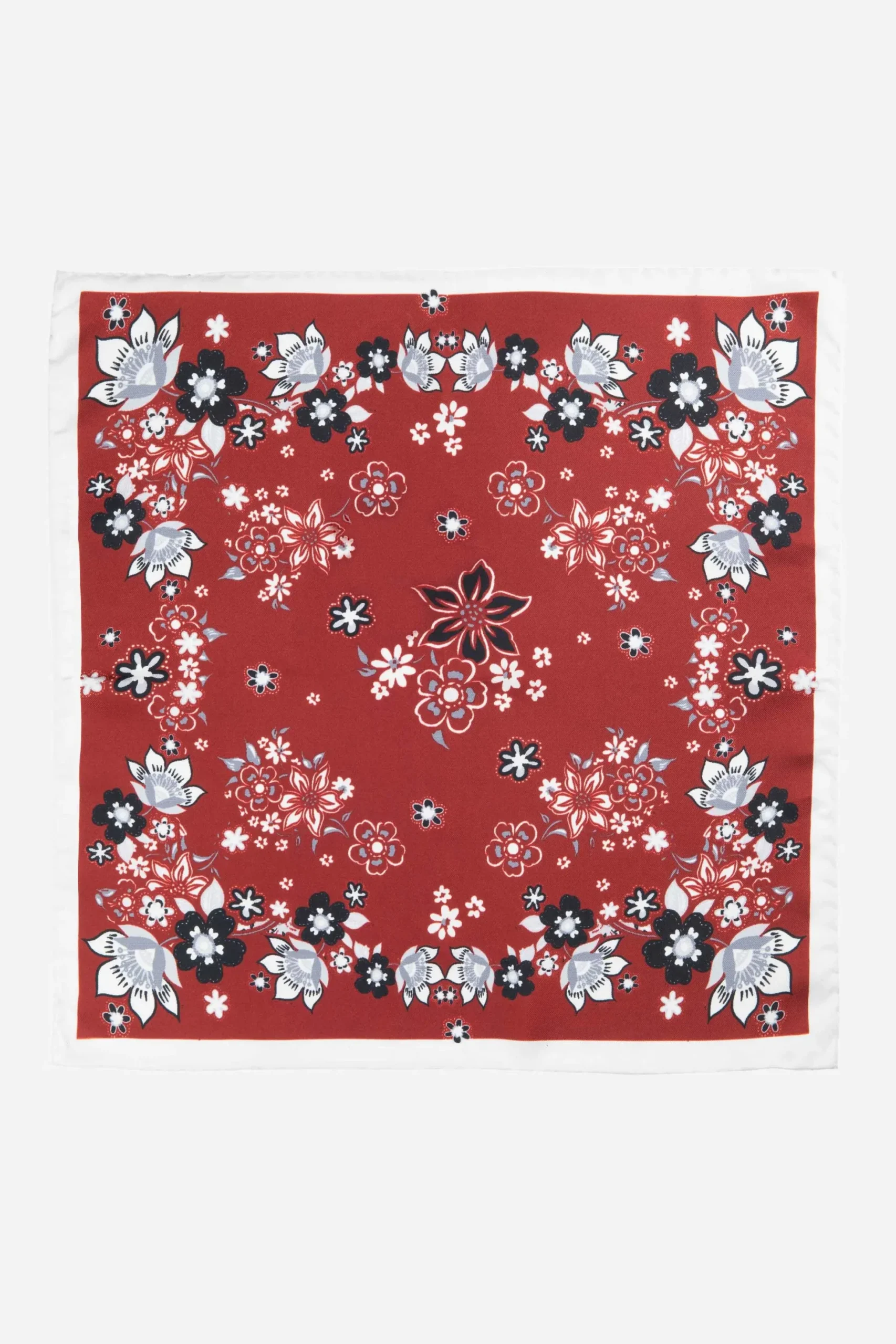 Pochette fantasia floreale - FANT. BORDEAUX