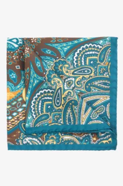 Pochette ripasso in seta - FANT. VERDE