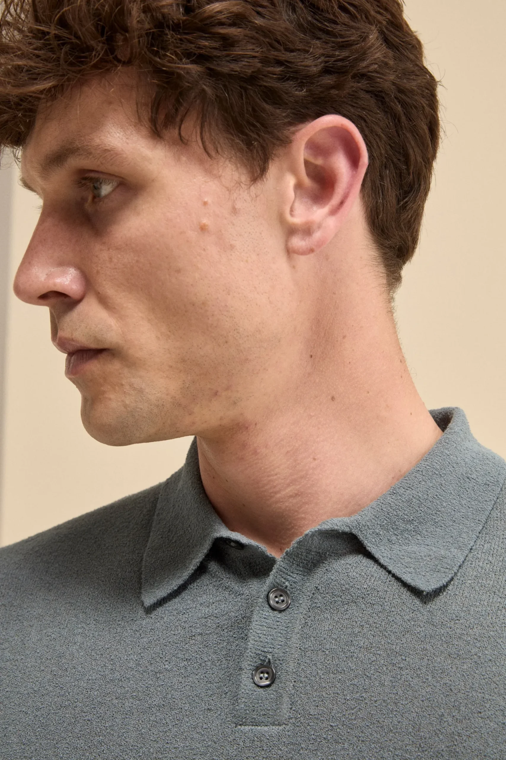 Polo bouclè in spugna - JEANS