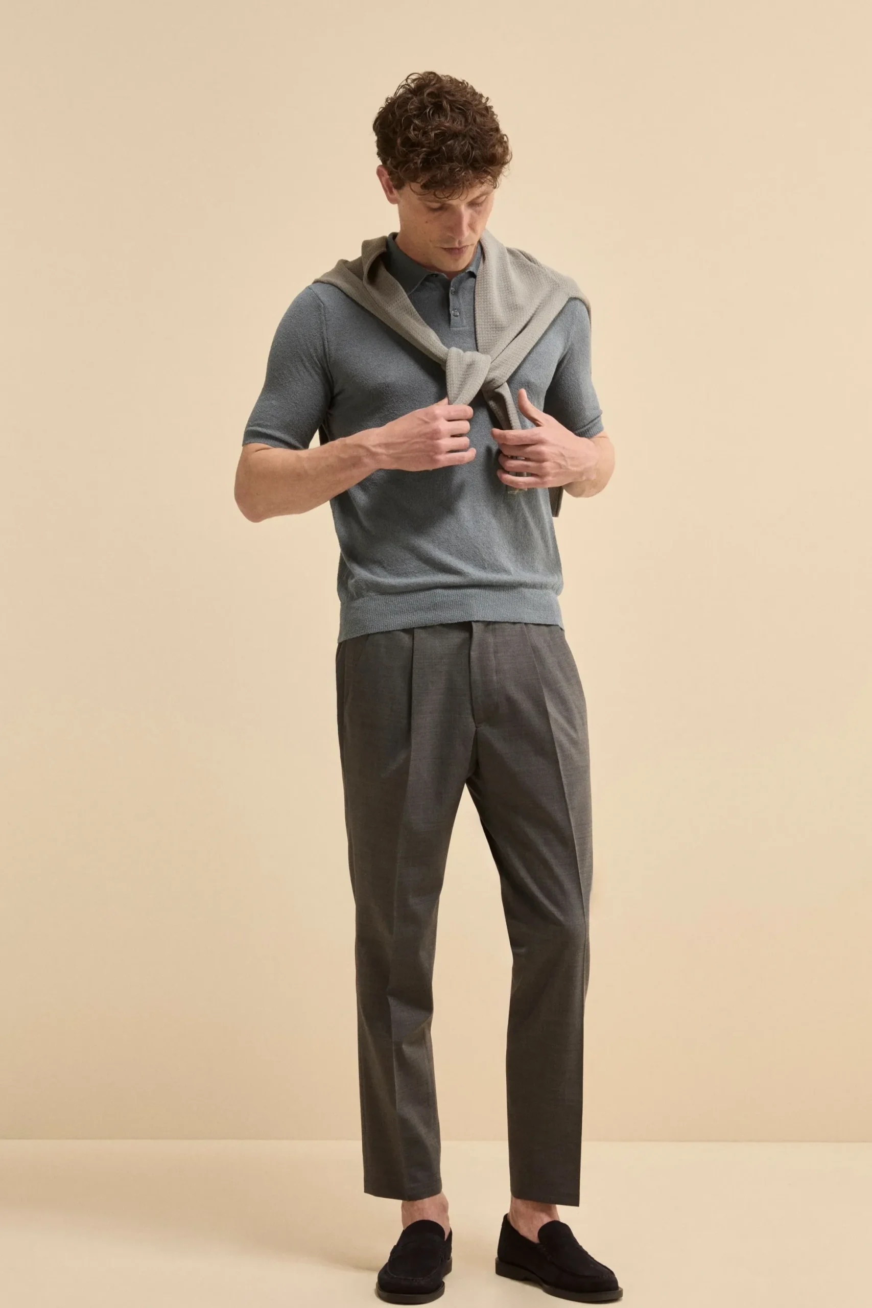 Polo bouclè in spugna - JEANS