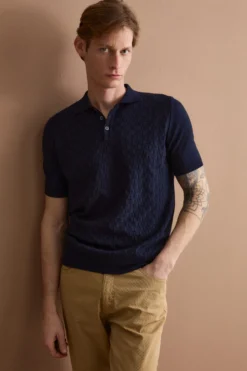 Polo Dama Mezza Manica in Cotone - BLU