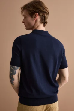 Polo Dama Mezza Manica in Cotone - BLU