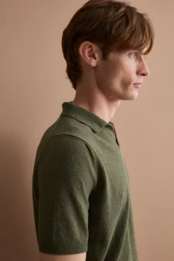 Polo Derby in Cotone Bouclé - VERDE