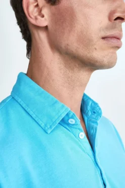 Polo Slim in Cotone - TURCHESE