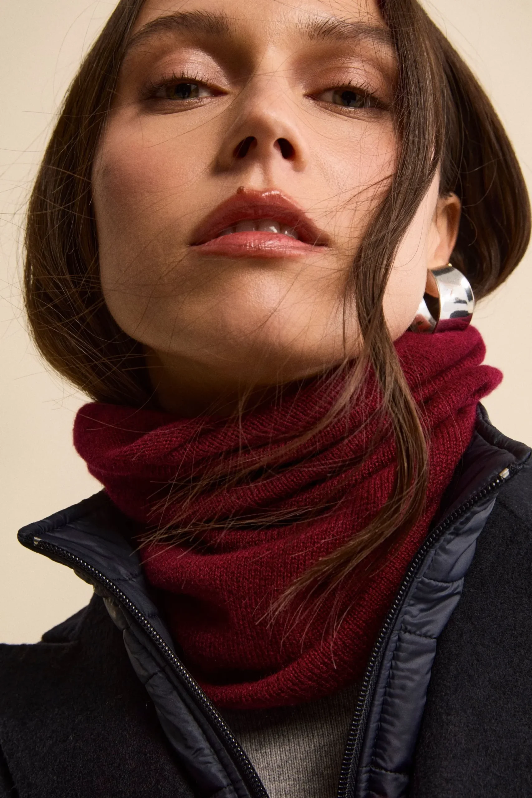 Scaldacollo in cashmere - BORDEAUX