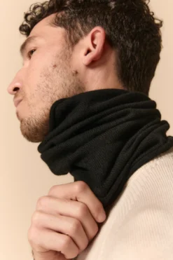 Scaldacollo in cashmere - NERO