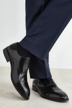 Scarpa Nera Derby in Pelle - NERO