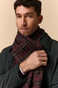 Sciarpa in Lana e Cashmere - SCOZZESE ROSSO