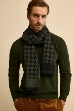 Sciarpa Jacquard in Lana Vergine - P/P VERDE