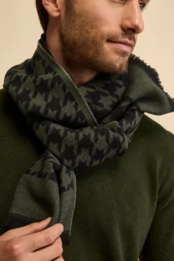 Sciarpa Jacquard in Lana Vergine - P/P VERDE